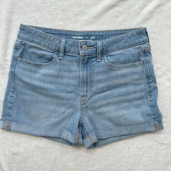 ๐ด High-Rise Jean Shorts, Rolled Cuff, Old Navy Wow Size 4 - Picture 2 of 5